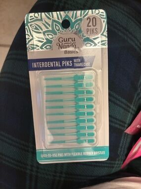 Guru Nanda Basics Interdental Piks - Teal (20 Pack)